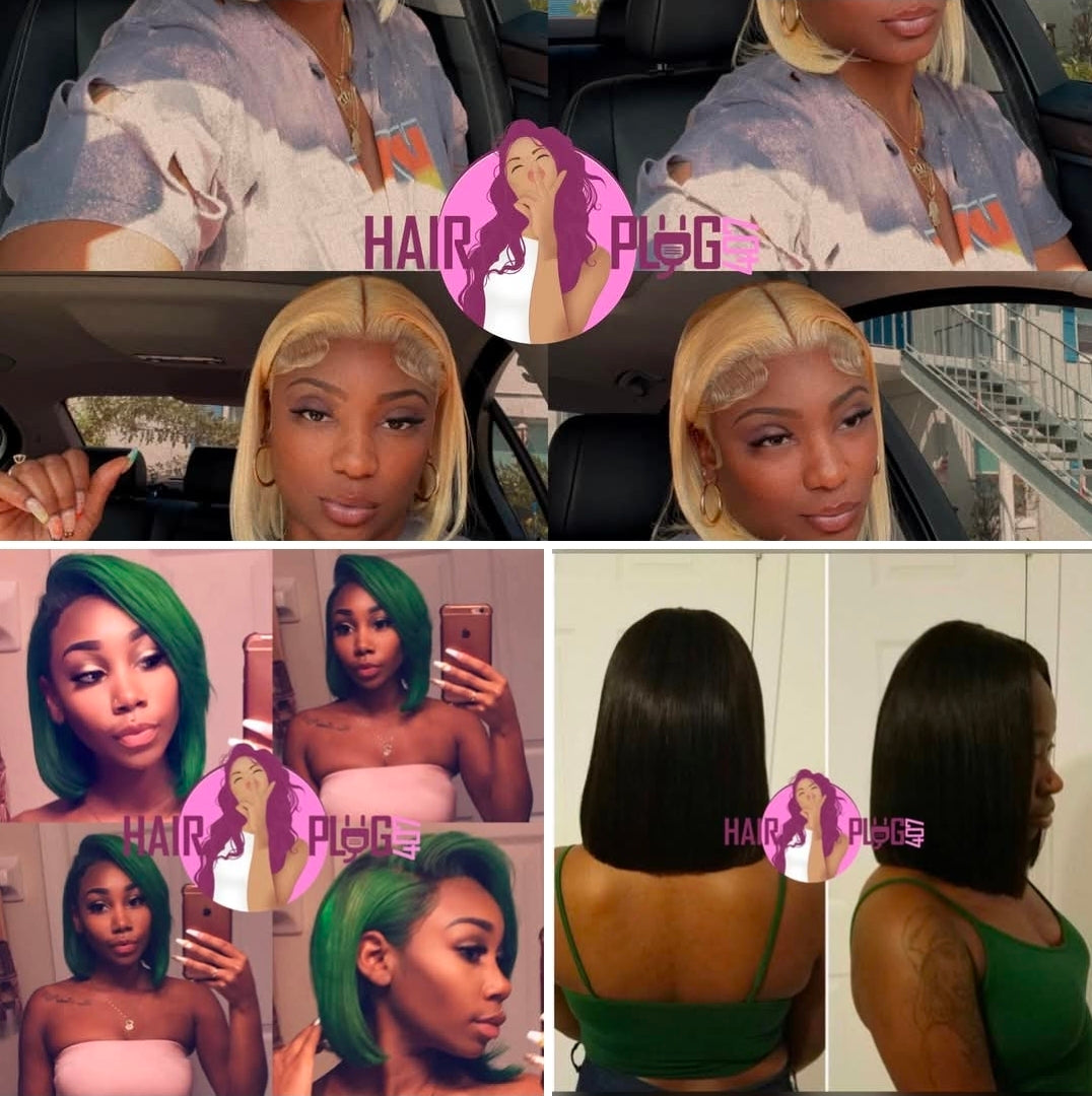 13x4 Bob Wigs 180%